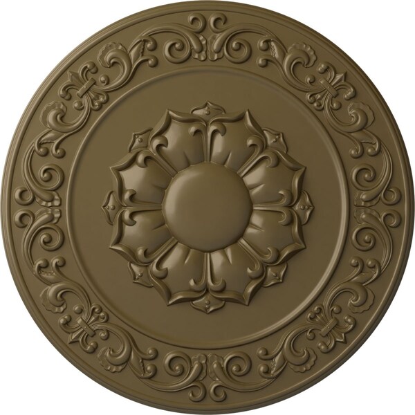 Ekena Millwork Sydney Ceiling Medallion (Fits Canopies up to 5 3/4"), Hand-Painted Mississippi Mud, 27 3/4"OD x 2"P CM27SYMMF - main